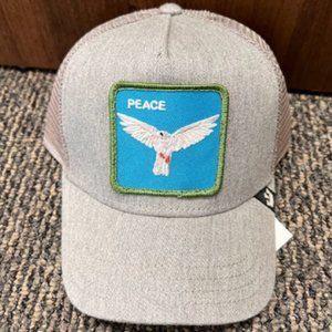 Goorin Animal Farm Trucker Baseball Snapback Hat La Paz Peace Bird Pigeon Dove